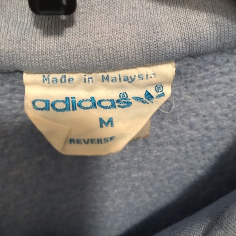 Vintage Adidas Asymmetric Racing Stripe Collar Zip-up Sweatshirt Lounge Jacket - Picture 9 of 9